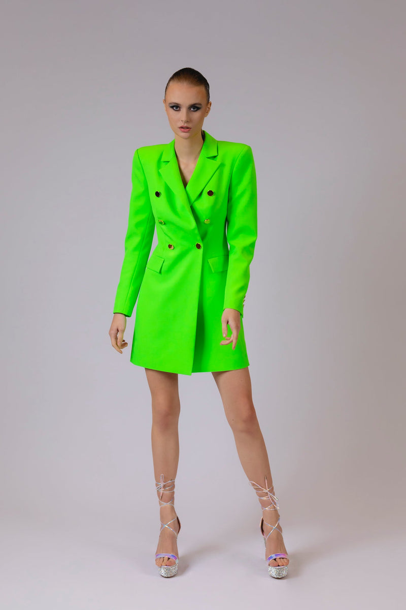 Green Fluo Jacket-Dress