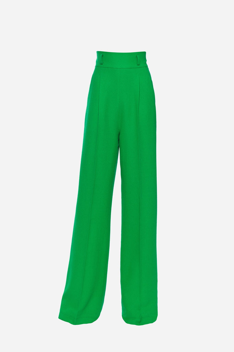 Green Wool Trousers